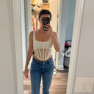 White Fox White Lace Women's Top